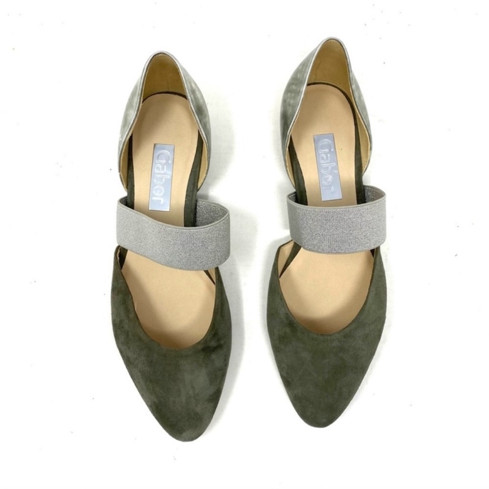 Gabor olive d'orsay flats